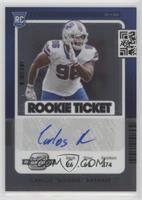 Rookie Ticket Autograph - Carlos 