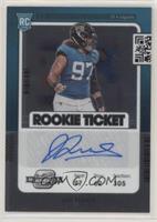 Rookie Ticket Autograph - Jay Tufele