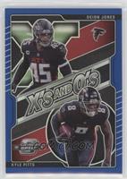 Deion Jones, Kyle Pitts #/99