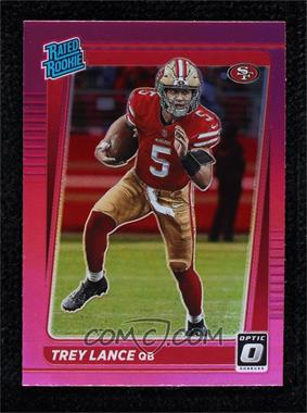 2021 Panini Donruss - [Base] - Optic Holo Pink Preview #P-254 - Rated Rookie - Trey Lance