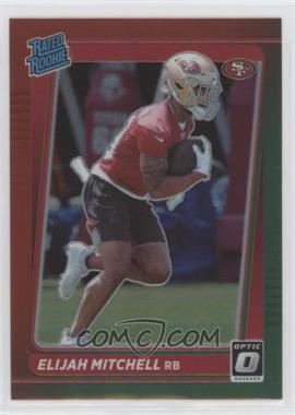 2021 Panini Donruss - [Base] - Optic Holo Red Green Preview #P-312 - Rated Rookie - Elijah Mitchell
