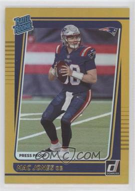 2021 Panini Donruss - [Base] - Press Proof Premium #255 - Rated Rookie - Mac Jones