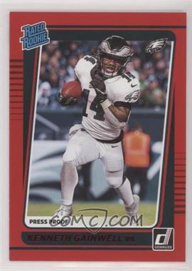 2021 Panini Donruss - [Base] - Press Proof Red #267 - Rated Rookie - Kenneth Gainwell