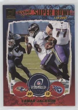 2021 Panini Donruss - Road to The Super Bowl Wild Card #WC4 - Lamar Jackson