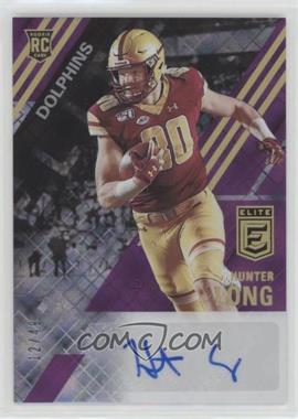 2021 Panini Donruss Elite - Elite Rookie Autographs - Purple #ERA-HLO - Hunter Long /49