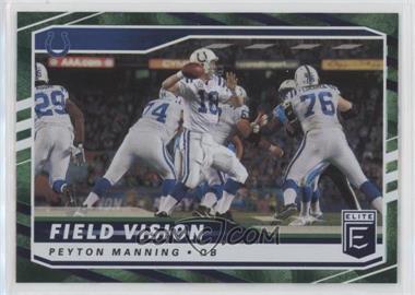 2021 Panini Donruss Elite - Field Vision - Green #FV10 - Peyton Manning