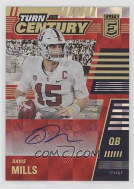 2021 Panini Donruss Elite - Turn of the Century Autographs - Red #TTC-DMI - Davis Mills /99