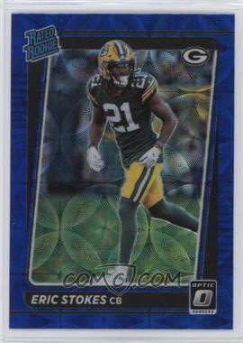 2021 Panini Donruss Optic - [Base] - Blue Scope Prizm #251 - Rated Rookie - Eric Stokes