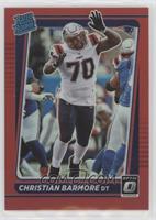 Rated Rookie - Christian Barmore #/99