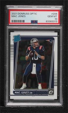 2021 Panini Donruss Optic - [Base] #206 - Rated Rookie - Mac Jones [PSA 10 GEM MT]