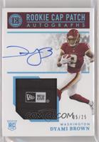 Rookie Cap Patch Autographs - Dyami Brown [EX to NM] #/25