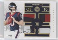 Davis Mills #/15