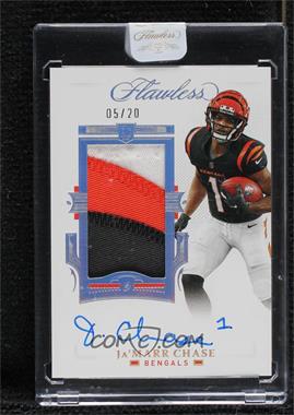 2021 Panini Flawless - Rookie Patch Autographs - Silver #RPA-JMC - Ja'Marr Chase /20 [Uncirculated]