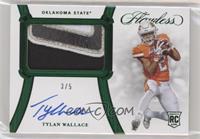 Rookie Patch Autographs Horizontal - Tylan Wallace #/5