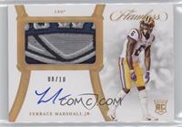 Rookie Patch Autographs Horizontal - Terrace Marshall Jr. #/10