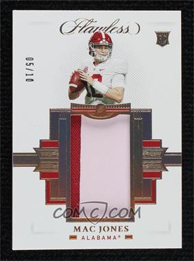 2021 Panini Flawless Collegiate - Rookie Patches - Gold #RP-10 - Mac Jones /10