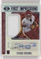 First Impressions Autographed Memorabilia - Dyami Brown #/75