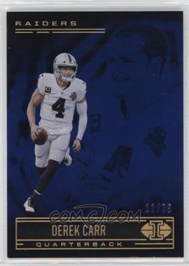 2021 Panini Illusions - [Base] - Trophy Collection Blue #26 - Derek Carr /75