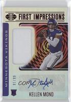 First Impressions Autographed Memorabilia - Kellen Mond #/99