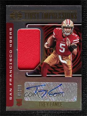 2021 Panini Illusions - [Base] #103 - First Impressions Autographed Memorabilia - Trey Lance /99