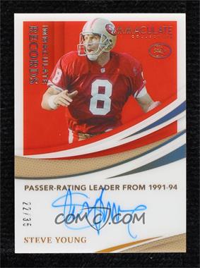 2021 Panini Immaculate Collection - Immaculate Records #IR-SY - Steve Young /35