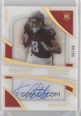 2021 Panini Immaculate Collection - Immaculate Rookie Shadowbox Signatures #ISS-KP - Kyle Pitts /99