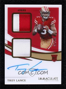 2021 Panini Immaculate Collection - Immaculate Signature Patches Rookie #ISP-TRL - Trey Lance /49