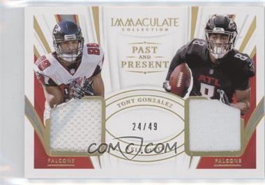 2021 Panini Immaculate Collection - Past and Present Materials #PPM-AF - Tony Gonzalez, Kyle Pitts /49