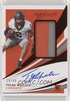 Rookie Patch Autographs - Tylan Wallace #/49