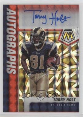 2021 Panini Mosaic - Autographs Mosaic - Choice Mosaic Fusion Red & Yellow Prizm #A-TOH - Torry Holt