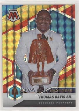 2021 Panini Mosaic - [Base] - Choice Mosaic Fusion Red & Yellow Prizm #268 - Man of the Year - Thomas Davis Sr. /80