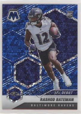 2021 Panini Mosaic - [Base] - No Huddle Mosaic Blue Prizm #249 - NFL Debut - Rashod Bateman /75