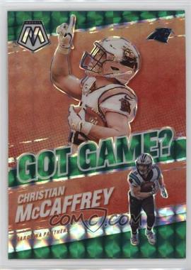 2021 Panini Mosaic - Got Game? - Mosaic Green Prizm #GG-10 - Christian McCaffrey