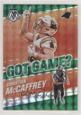 2021 Panini Mosaic - Got Game? - Mosaic Green Prizm #GG-10 - Christian McCaffrey