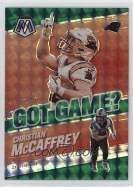 2021 Panini Mosaic - Got Game? - Mosaic Green Prizm #GG-10 - Christian McCaffrey