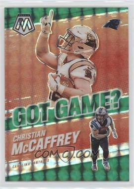 2021 Panini Mosaic - Got Game? - Mosaic Green Prizm #GG-10 - Christian McCaffrey