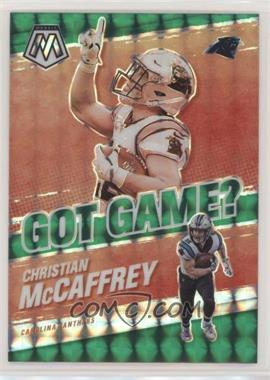 2021 Panini Mosaic - Got Game? - Mosaic Green Prizm #GG-10 - Christian McCaffrey