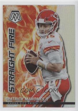 2021 Panini Mosaic - Straight Fire Mosaic - Silver Prizm #SF1 - Patrick Mahomes II - Courtesy of COMC.com