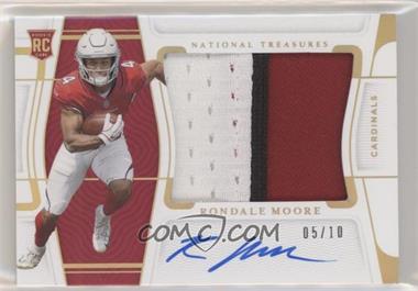 2021 Panini National Treasures - Rookie Material Signatures RPS - Holo Gold #RMS-RM - Rondale Moore /10