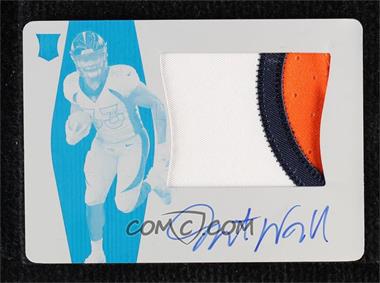 2021 Panini National Treasures - Rookie Material Signatures RPS - Printing Plate Cyan #RMS-JAW - Javonte Williams /1