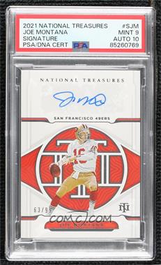 2021 Panini National Treasures - Signatures #S-JM - Joe Montana /99 [PSA 9 MINT]