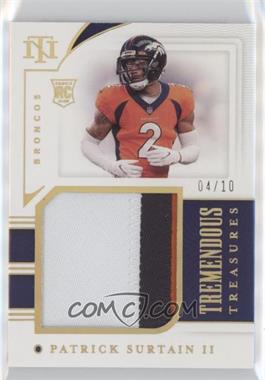 2021 Panini National Treasures - Tremendous Treasures Rookies - Holo Gold #TTR-PS - Patrick Surtain II /10