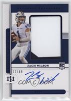 College Material Signatures - Zach Wilson #/49