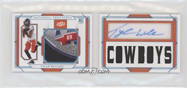 2021 Panini National Treasures Collegiate - [Base] - Century Platinum #186 - College Materials Signature Booklet - Tylan Wallace /10