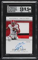 College Silhouettes Signatures - Justin Fields [SGC 9.5 Mint+] #/25