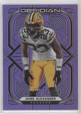 2021 Panini Obsidian - [Base] - Electric Etch Purple Flood #38 - Jaire Alexander /16