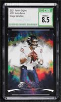 Rookie Variation - Justin Fields (White Jersey, Blue Pants) [CSG 8.5 …