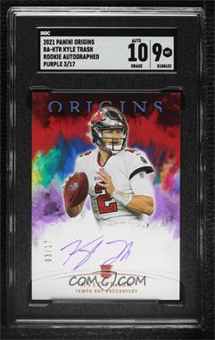 2021 Panini Origins - Rookie Autographs - Purple #RA-KTR - Kyle Trask /17 [SGC 9 MINT]