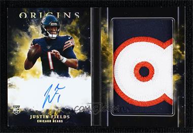 2021 Panini Origins - Rookie Booklet Patch Autographs - Gold #RBA-JF - Justin Fields /10