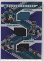 Gardner Minshew II, Mark Brunell, Trevor Lawrence #/49